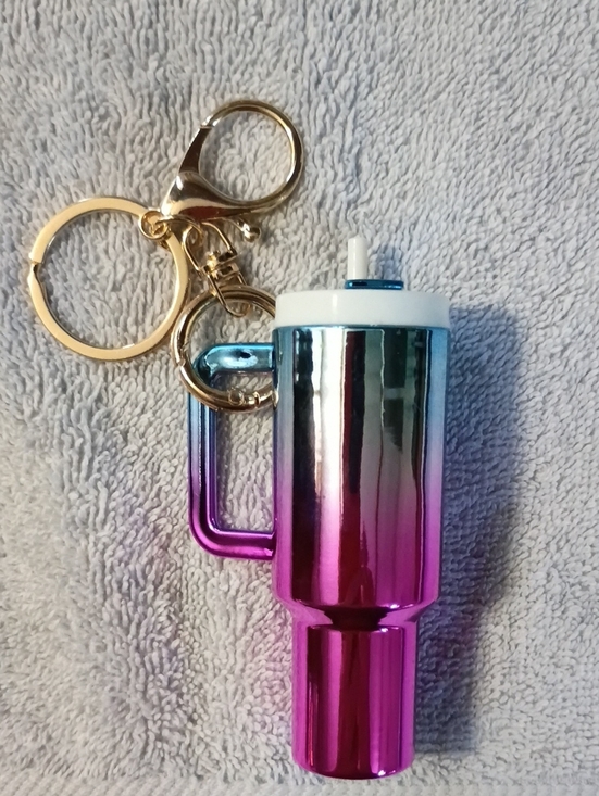 Other - Pink Metallic BAG CHARM/KEYCHAIN. UNSCREWS. NWT